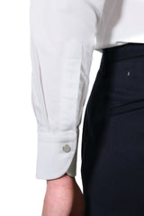 White Oxford Brush Shirt - Italian Cotton - Handmade in Italy