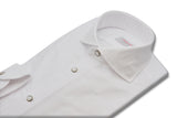 White Oxford Brush Shirt - Italian Cotton - Handmade in Italy