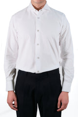 White Oxford Brush Shirt - Italian Cotton - Handmade in Italy