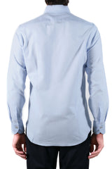 Azure Oxford Brush Shirt - Italian Cotton - Handmade in Italy