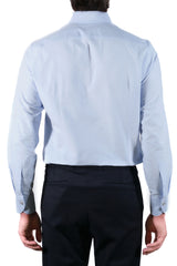 Azure Oxford Brush Shirt - Italian Cotton - Handmade in Italy