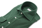 Polo Camicia Jersey Verde Fatta a Mano
