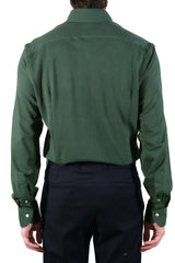 Polo Camicia Jersey Verde Fatta a Mano