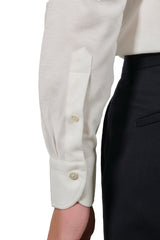 White Jersey Polo Shirt Handmade