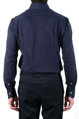 Blue Jersey Polo Shirt Handmade