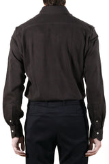 Brown Jersey Polo Shirt Handmade