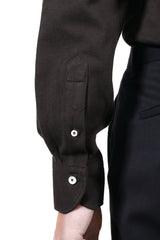 Brown Jersey Polo Shirt Handmade