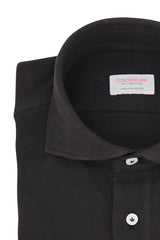 Brown Jersey Polo Shirt Handmade