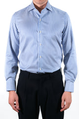 Camicia Facile Stiro Righe Twill