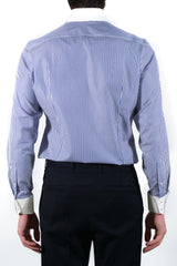 White Collar Striped Popeline Shirt