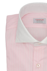 White Collar Striped Twill Shirt