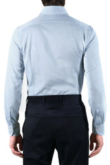 Polo Shirt Azure in Cashmere and Cotton - Italian Cotton Cashmere- Handmade in Italy - SAVE35