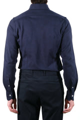 One Piece Button Down Blue Jersey Shirt