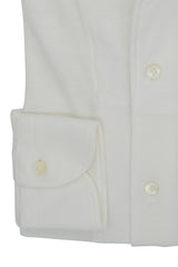 One Piece Button Down White Jersey Shirt