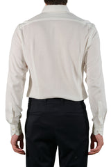 One Piece Button Down White Jersey Shirt