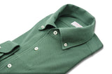 One Piece Button Down Green Jersey Shirt