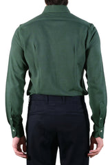 One Piece Button Down Green Jersey Shirt