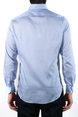 One Piece Button Down Fine Stripe Popeline Shirt