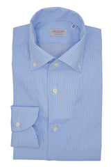 One Piece Button Down Fine Stripe Popeline Shirt