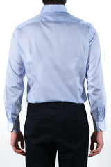 One Piece Button Down Fine Stripe Popeline Shirt