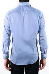 One Piece Button Down Fine Stripe Popeline Shirt