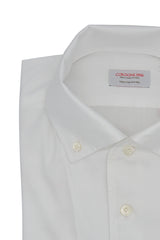 One Piece Button Down White Popeline Shirt