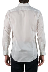 One Piece Button Down White Popeline Shirt