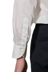 One Piece Button Down White Popeline Shirt