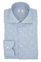 Camicia Dobby  Azzurra