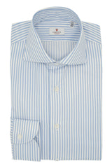 Striped Twill Shirt Azure