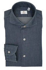 Dark Blue Denim Shirt