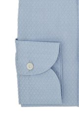 Dobby Shirt Azure Rhombs