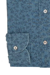 Damask Light Blue Denim Shirt