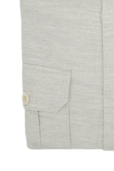Camicia Over in Flanella Grigio Melange