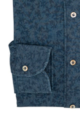 Damask Blue Denim Shirt