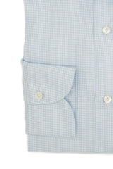 Camicia Pied-De-Poule azzurra in twill Facile Stiro