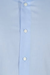 Azure Twill Solid Shirt Handmade