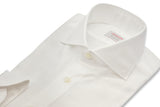 White Twill Solid Shirt Handmade