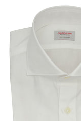 White Twill Solid Shirt Handmade