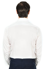 White Twill Solid Shirt Handmade