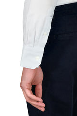 White Royal Oxford Solid Shirt Handmade