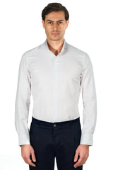 White Royal Oxford Solid Shirt Handmade