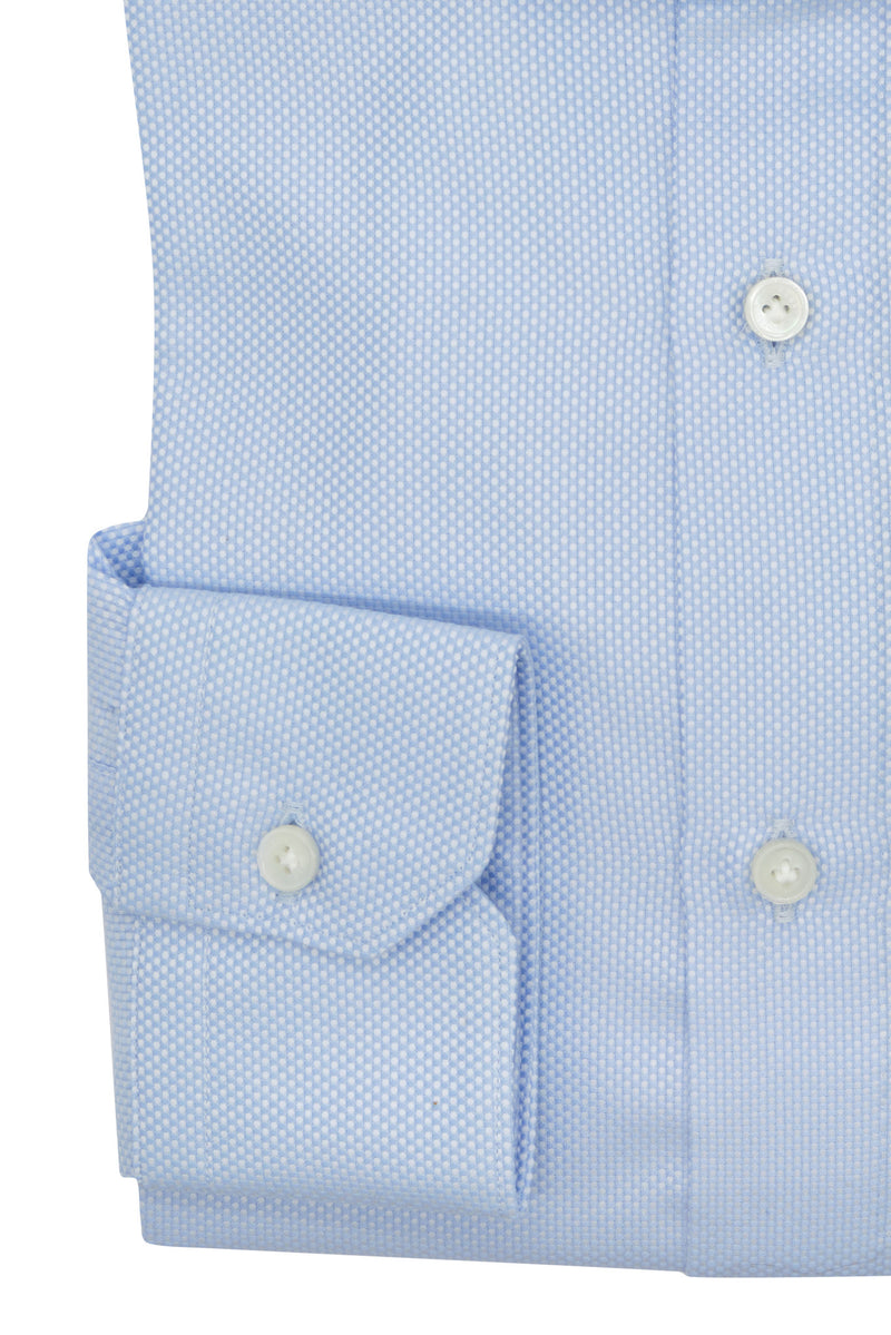 Handmade Light Blue Royal Shirt - Italian Cotton- Handmade in Italy
