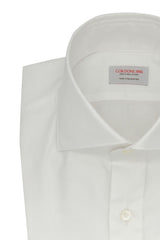 White Twill Solid Shirt Handmade
