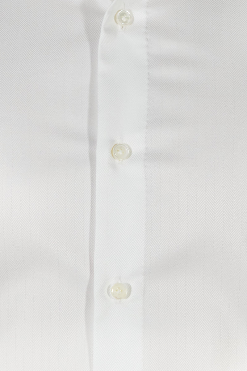 Handmade White Big Spina Shirt  - Italian Cotton - Handmade in Italy