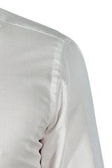 White Twill Solid Shirt Handmade