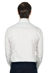 White Twill Solid Shirt Handmade