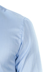 Azure Twill Solid Shirt Handmade