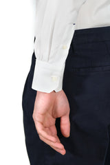 White Twill Solid Shirt Handmade