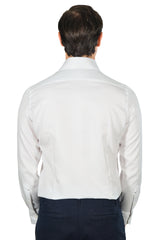 White Twill Solid Shirt Handmade